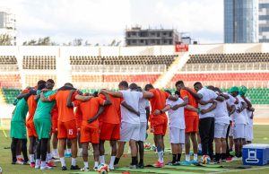 Harambee Stars to play Senegal in a friendly Harambee Stars in a huddle before a past match. The team to face Comoros and Madagascar in friendly games has been named.