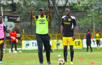 Okere Braced for Tough Battle as Tusker FC Face Bidco United Tusker FC head coach Charles Okere during training ahead of their Tusker FC vs Bidco United clash. | Pepeta