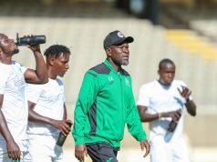 Sportpesa League Wednesday Prediction Gor Mahia head coach Charles Akonnor in a past training session. He faces a tricky test against Kakamega Homeboyz in Round 14 of the Sportpesa League