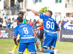 Mombasa United edge Sharks in playoff first leg